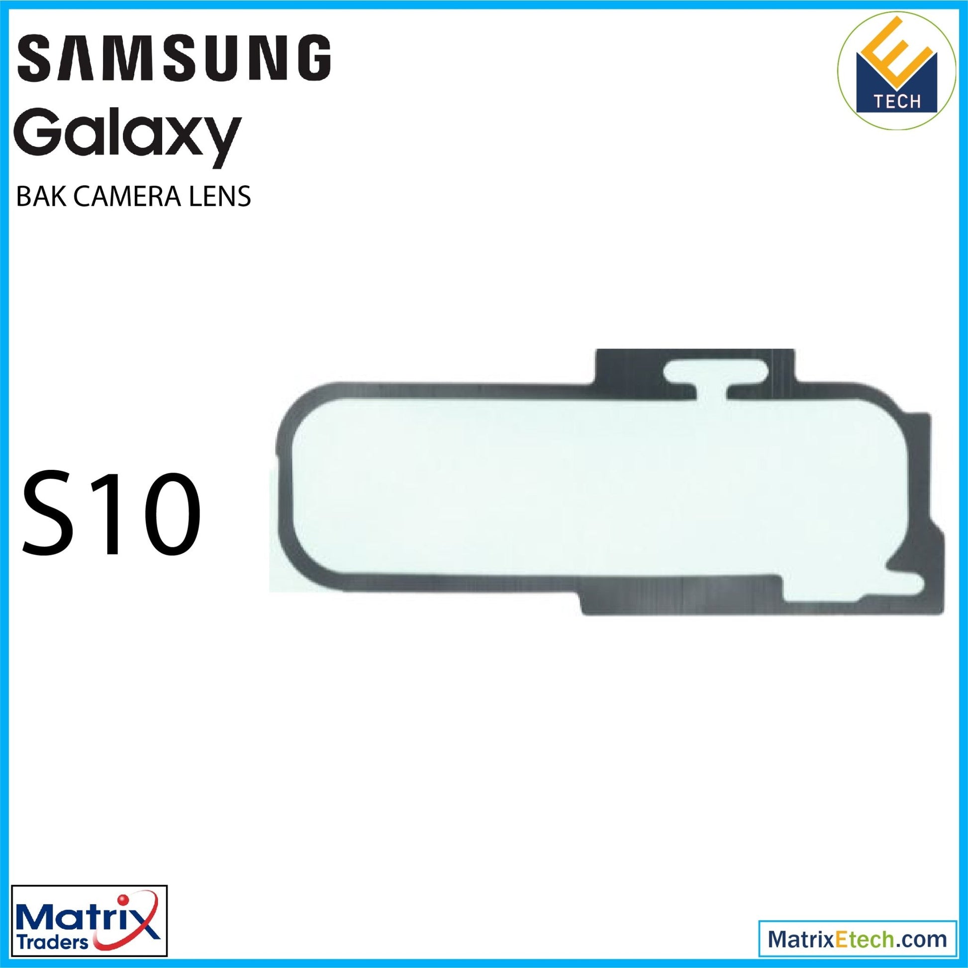 Samsung Galaxy S10 Back Camera Lens With Cover Bezel Ring - Matrix Traders