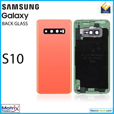 Samsung Galaxy S10 Back cover Glass With Camera Lens (Aftermarket Plus) - Matrix Traders