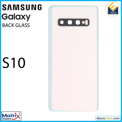 Samsung Galaxy S10 Back cover Glass With Camera Lens (Aftermarket Plus) - Matrix Traders