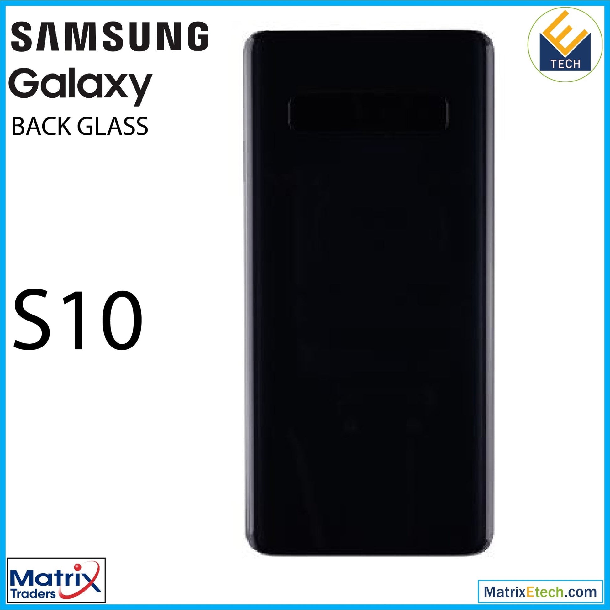 Samsung Galaxy S10 (G973F) Back cover Glass With Camera Lens (Service Pack) - Matrix Traders