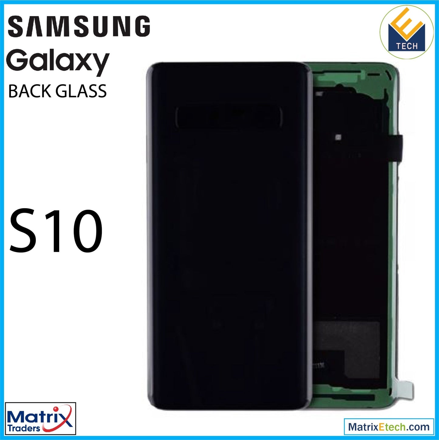 Samsung Galaxy S10 (G973F) Back cover Glass With Camera Lens (Service Pack) - Matrix Traders