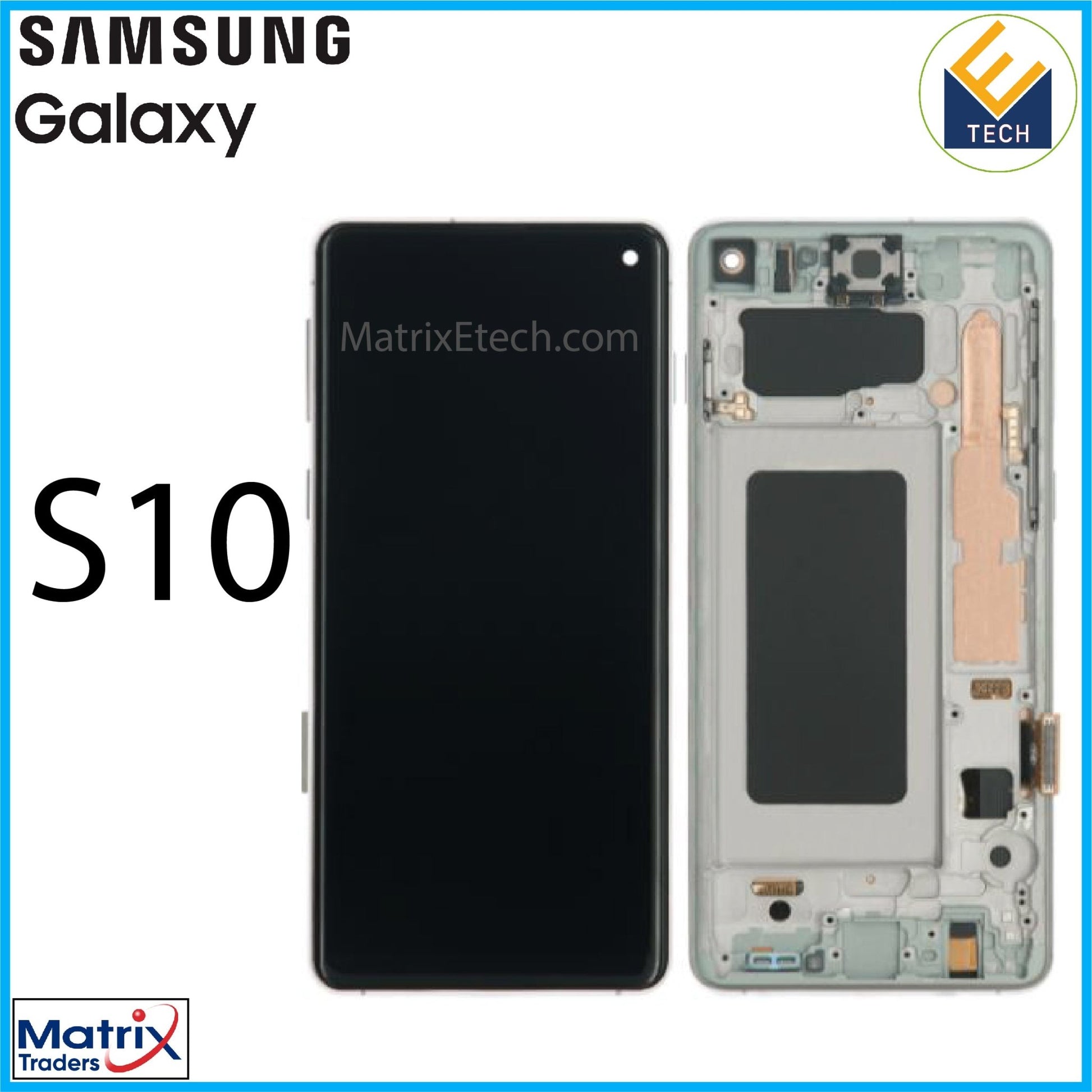 Samsung Galaxy S10 LCD Assembly With Frame (Aftermarket) - Matrix Traders