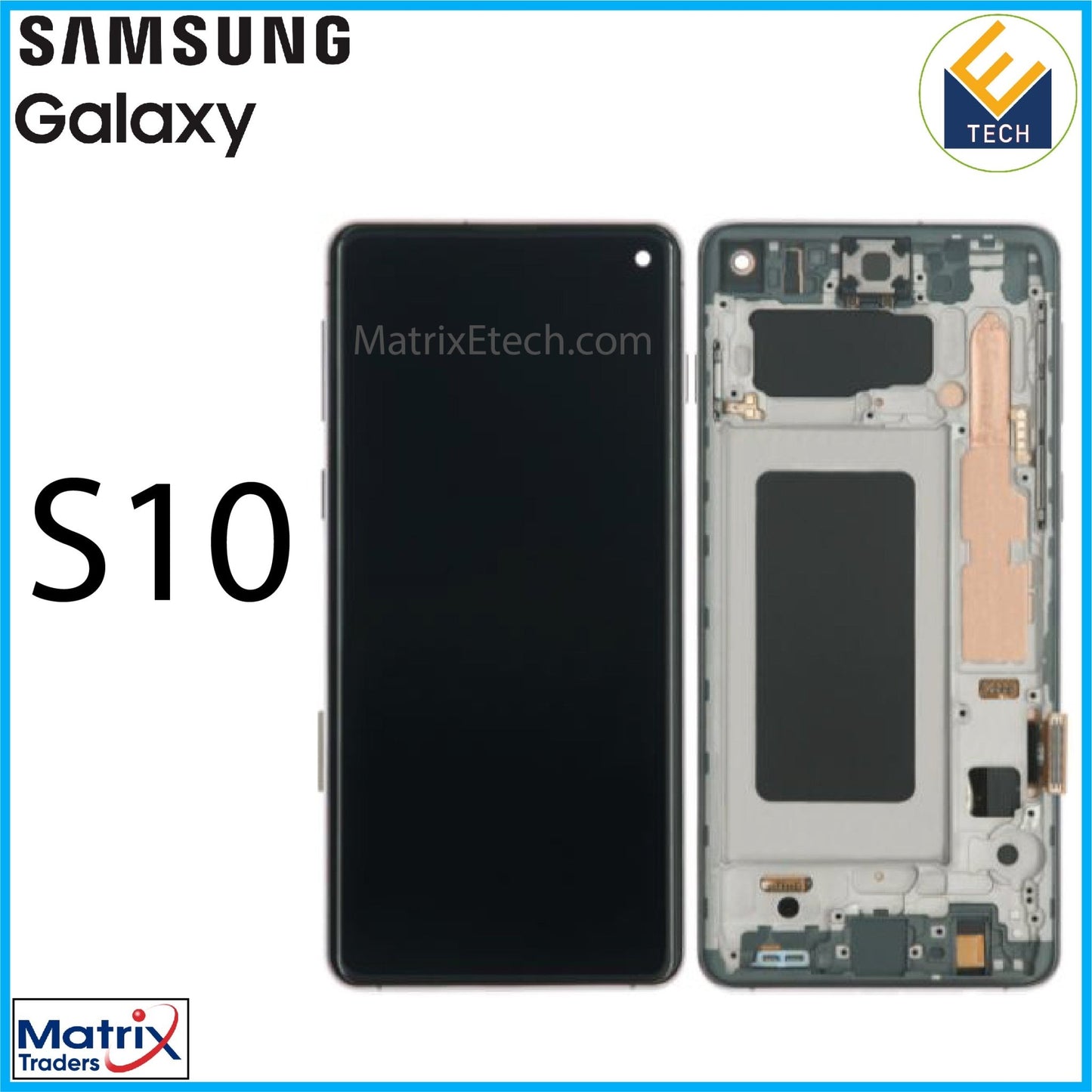 Samsung Galaxy S10 LCD Assembly With Frame (Aftermarket) - Matrix Traders