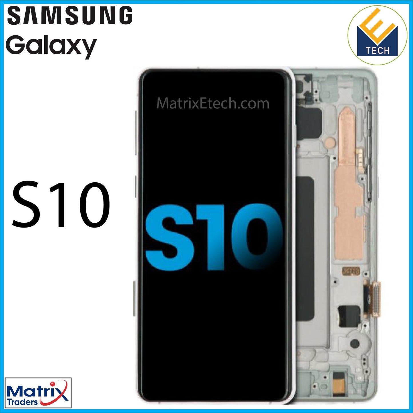 Samsung Galaxy S10 LCD Assembly With Frame (Aftermarket) - Matrix Traders