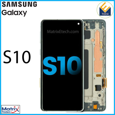 Samsung Galaxy S10 LCD Assembly With Frame (Aftermarket) - Matrix Traders