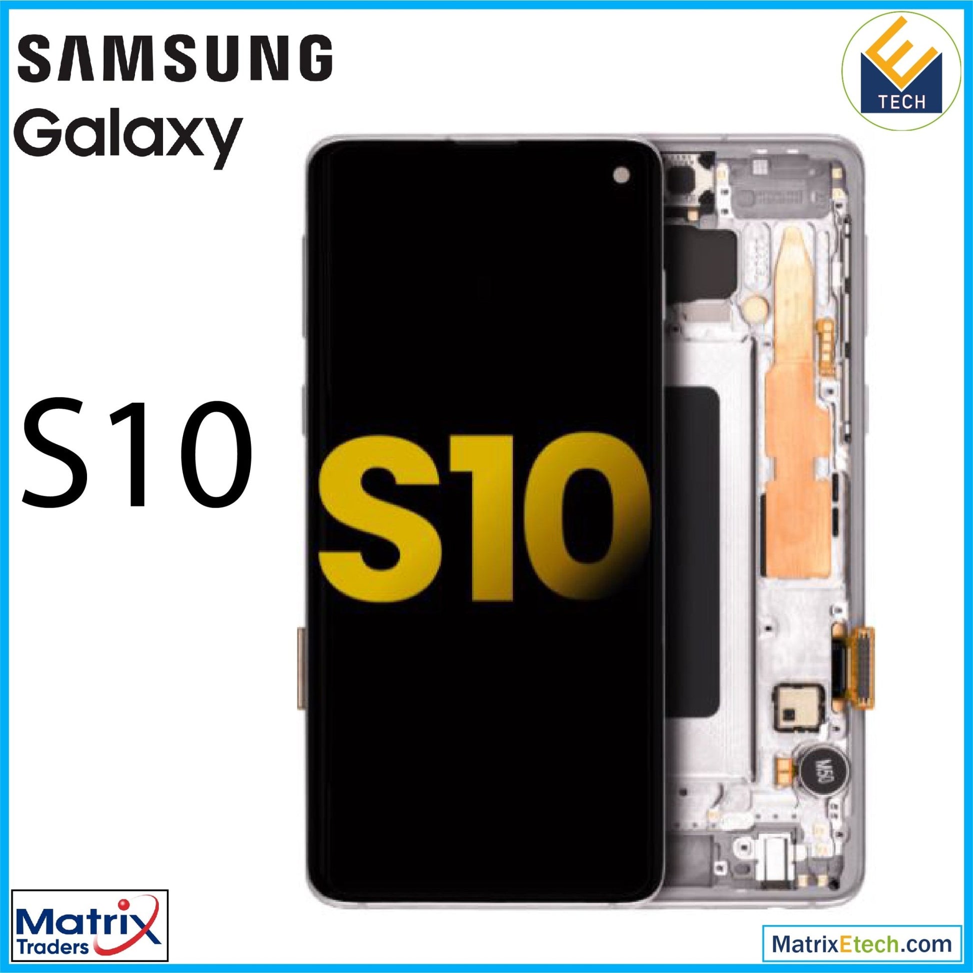 Samsung Galaxy S10 OLED Assembly With Frame (Refurbished) - Matrix Traders