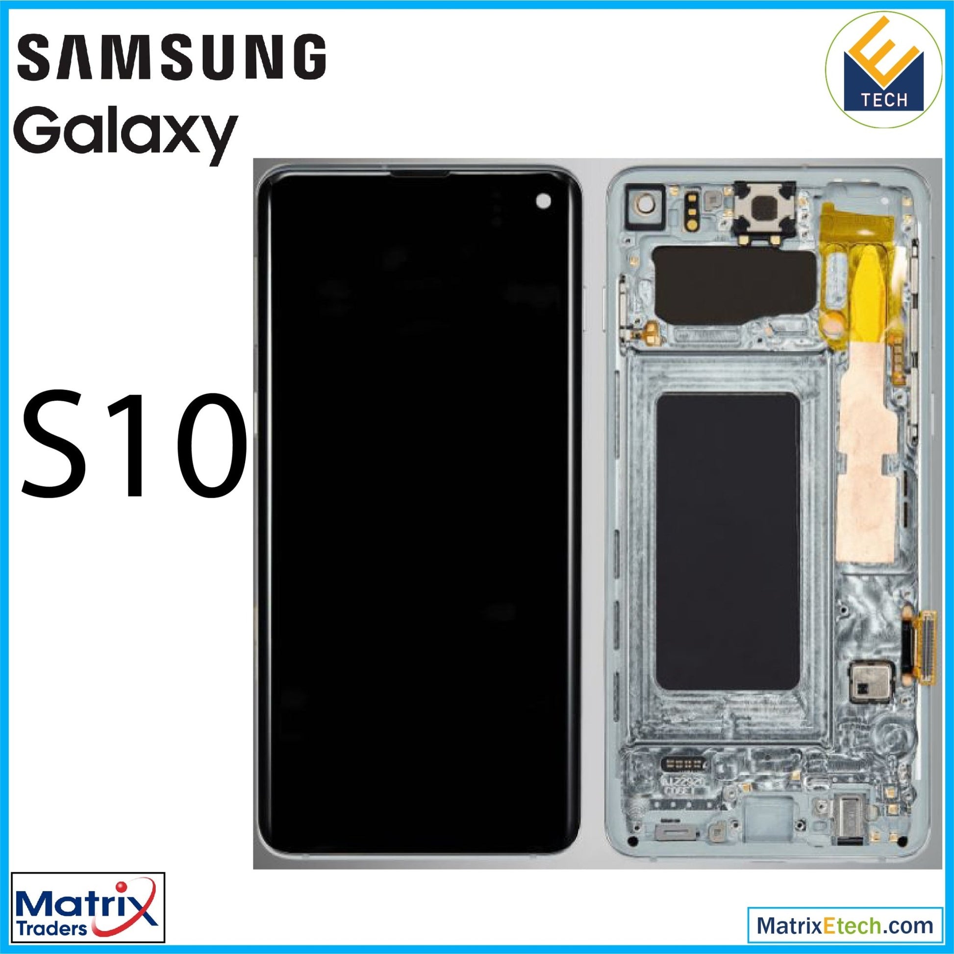 Samsung Galaxy S10 OLED Assembly With Frame (Refurbished) - Matrix Traders