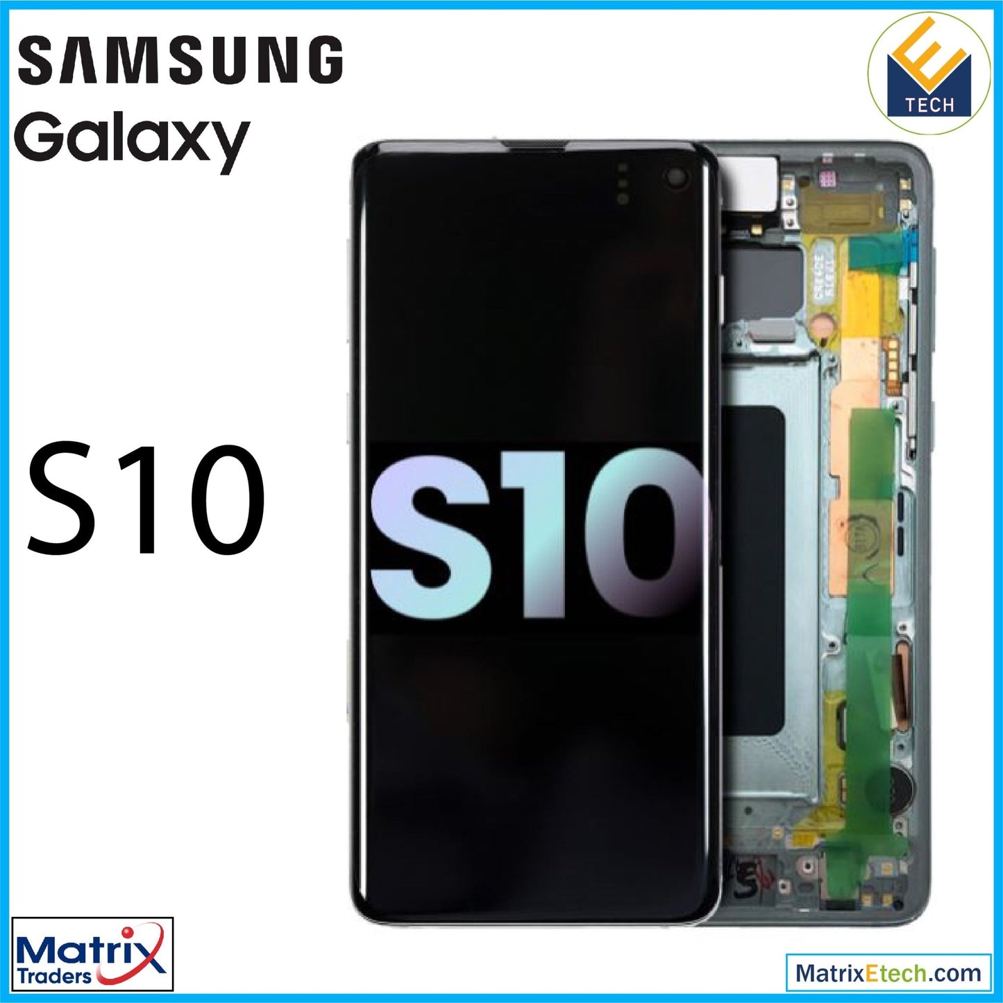 Samsung Galaxy S10 OLED Assembly With Frame (Service Pack) - Matrix Traders