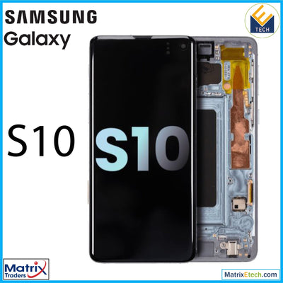 Samsung Galaxy S10 OLED Assembly With Frame (Service Pack) - Matrix Traders