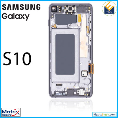 Samsung Galaxy S10 OLED Assembly With Frame (Service Pack) - Matrix Traders