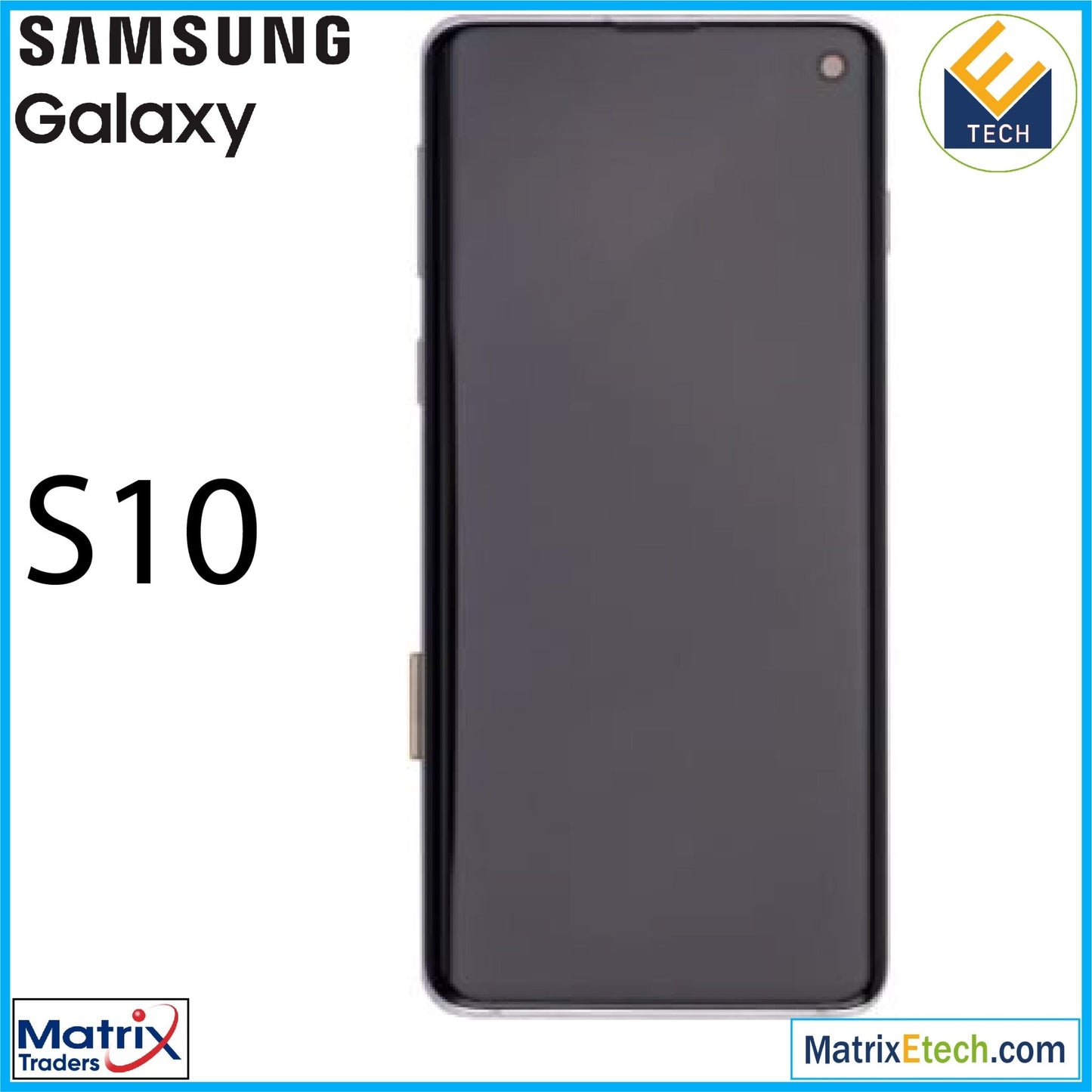 Samsung Galaxy S10 OLED Assembly With Frame (Used OEM Pull Grade BC) - Matrix Traders