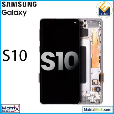 Samsung Galaxy S10 OLED Assembly With Frame (Used OEM Pull Grade BC) - Matrix Traders