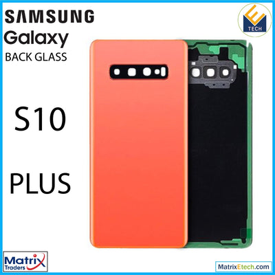 Samsung Galaxy S10 Plus Back cover Glass With Camera Lens (Aftermarket Plus) - Matrix Traders