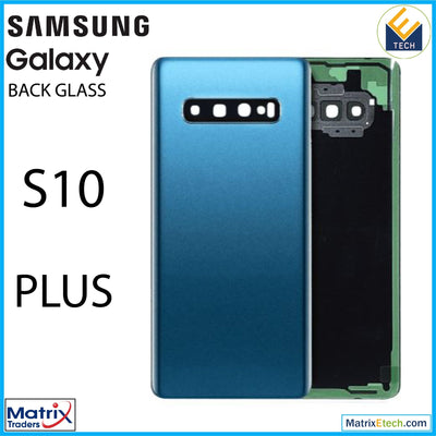 Samsung Galaxy S10 Plus Back cover Glass With Camera Lens (Aftermarket Plus) - Matrix Traders