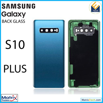 Samsung Galaxy S10 Plus Back cover Glass With Camera Lens (Aftermarket Plus) - Matrix Traders