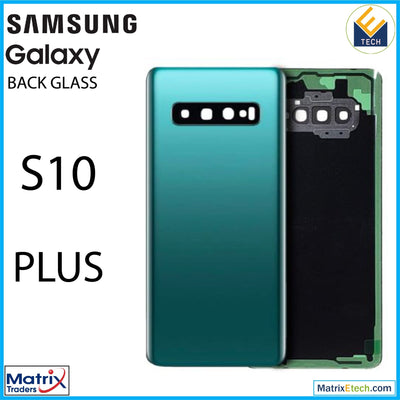 Samsung Galaxy S10 Plus Back cover Glass With Camera Lens (Aftermarket Plus) - Matrix Traders