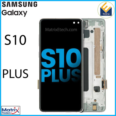 Samsung Galaxy S10 Plus LCD Assembly With Frame (Aftermarket) - Matrix Traders