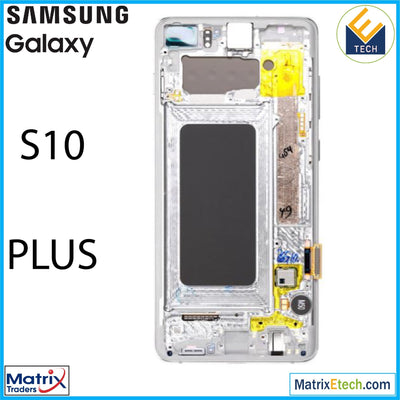 Samsung Galaxy S10 Plus OLED Assembly With Frame (Blemish Grade A) - Matrix Traders