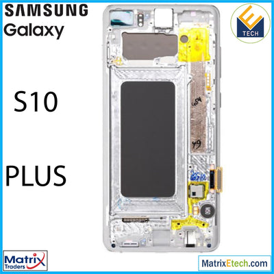 Samsung Galaxy S10 Plus OLED Assembly With Frame (Blemish Grade B) - Matrix Traders