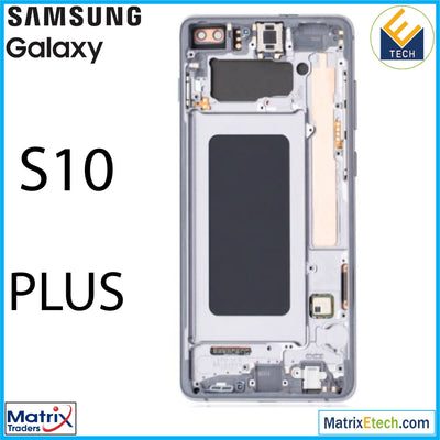 Samsung Galaxy S10 Plus OLED Assembly With Frame (Blemish: Grade D) - Matrix Traders