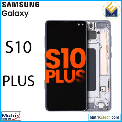 Samsung Galaxy S10 Plus OLED Assembly With Frame (Blemish: Grade D) - Matrix Traders