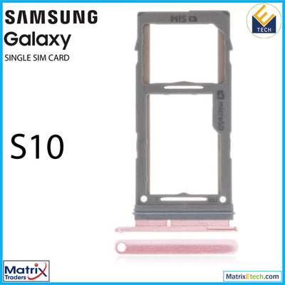 Samsung Galaxy S10 Single Sim Card Tray - Matrix Traders