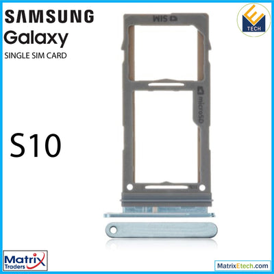 Samsung Galaxy S10 Single Sim Card Tray - Matrix Traders