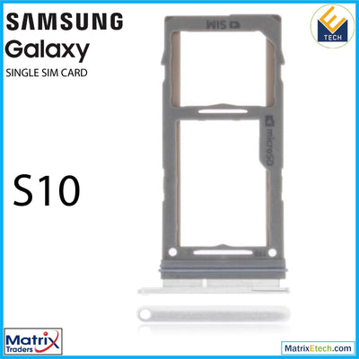 Samsung Galaxy S10 Single Sim Card Tray - Matrix Traders