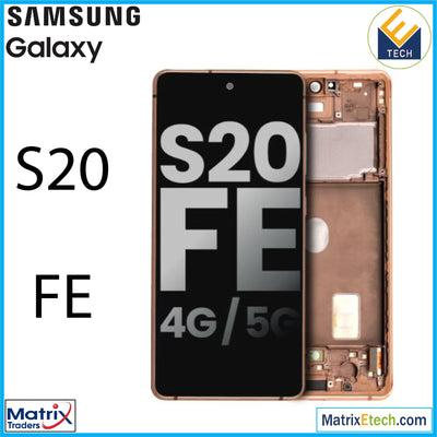 Samsung Galaxy S20 FE 4G 5G OLED Assembly With Frame (Pull Grade: A) - Matrix Traders