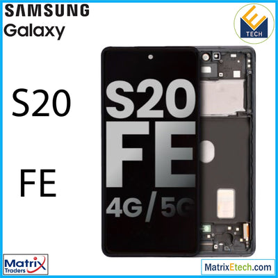 Samsung Galaxy S20 FE 4G 5G OLED Assembly With Frame (Pull Grade BC) - Matrix Traders