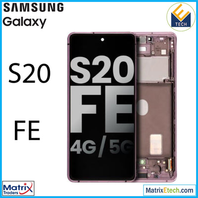 Samsung Galaxy S20 FE 4G 5G OLED Assembly With Frame (Pull Grade BC) - Matrix Traders