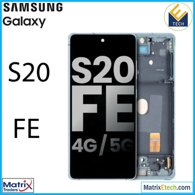 Samsung Galaxy S20 FE 4G 5G OLED Assembly With Frame (Pull Grade BC) - Matrix Traders