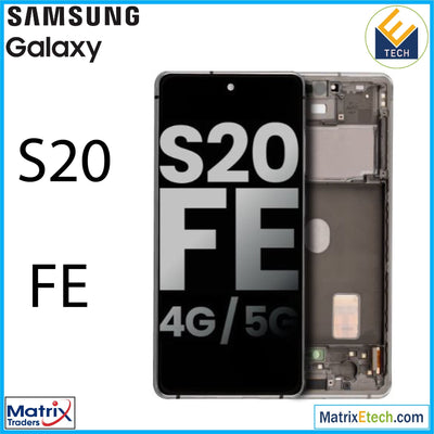 Samsung Galaxy S20 FE 4G 5G OLED Assembly With Frame (Pull Grade BC) - Matrix Traders