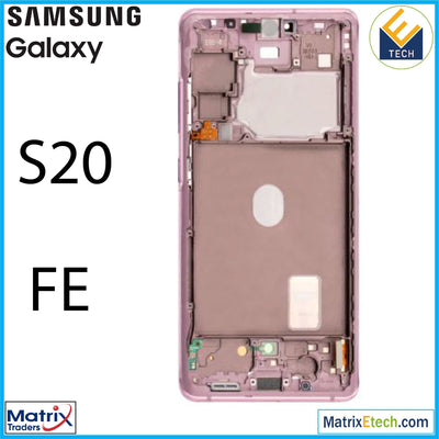 Samsung Galaxy S20 FE 4G 5G OLED Assembly With Frame (Pull Grade BC) - Matrix Traders