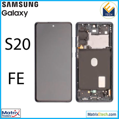 Samsung Galaxy S20 FE 4G 5G OLED Assembly With Frame (Pull Grade BC) - Matrix Traders