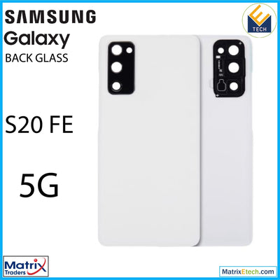 Samsung Galaxy S20 FE 5G Back cover Glass With Camera Lens (Aftermarket Plus) - Matrix Traders