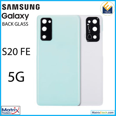 Samsung Galaxy S20 FE 5G Back cover Glass With Camera Lens (Aftermarket Plus) - Matrix Traders