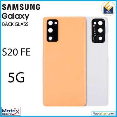 Samsung Galaxy S20 FE 5G Back cover Glass With Camera Lens (Aftermarket Plus) - Matrix Traders