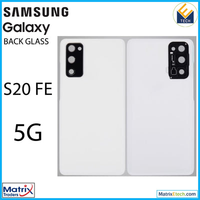 Samsung Galaxy S20 FE 5G Back cover Glass With Camera Lens (Aftermarket Plus) - Matrix Traders