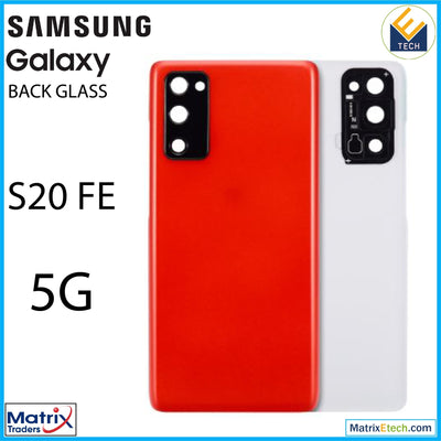 Samsung Galaxy S20 FE 5G Back cover Glass With Camera Lens (Aftermarket Plus) - Matrix Traders