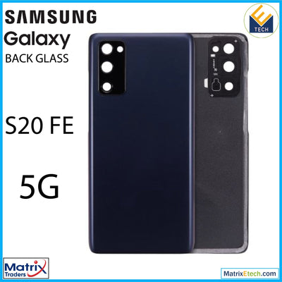 Samsung Galaxy S20 FE 5G Back cover Glass With Camera Lens (Aftermarket Plus) - Matrix Traders