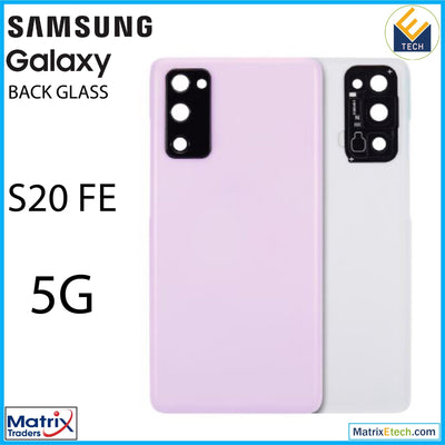 Samsung Galaxy S20 FE 5G Back cover Glass With Camera Lens (Aftermarket Plus) - Matrix Traders