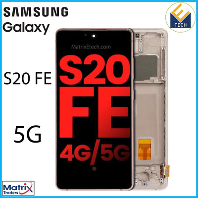 Samsung Galaxy S20 FE 5G OLED Assembly With Frame - Matrix Traders