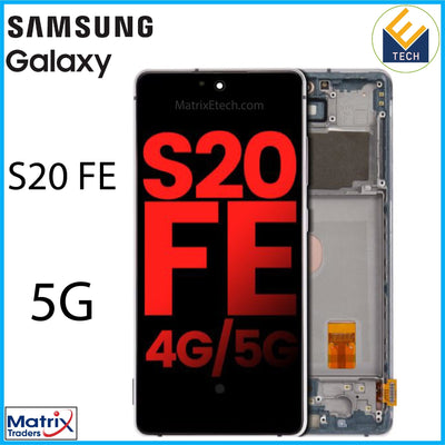 Samsung Galaxy S20 FE 5G OLED Assembly With Frame - Matrix Traders