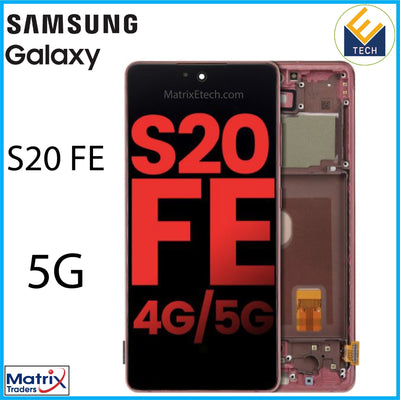 Samsung Galaxy S20 FE 5G OLED Assembly With Frame - Matrix Traders