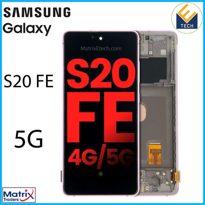 Samsung Galaxy S20 FE 5G OLED Assembly With Frame - Matrix Traders