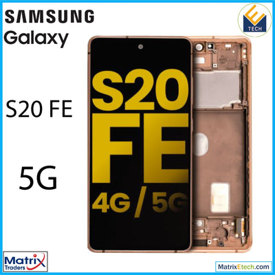 Samsung Galaxy S20 FE 5G OLED Assembly With Frame (Refurbished) - Matrix Traders