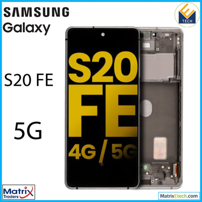 Samsung Galaxy S20 FE 5G OLED Assembly With Frame (Refurbished) - Matrix Traders