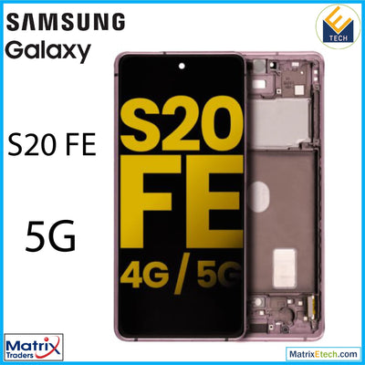 Samsung Galaxy S20 FE 5G OLED Assembly With Frame (Refurbished) - Matrix Traders