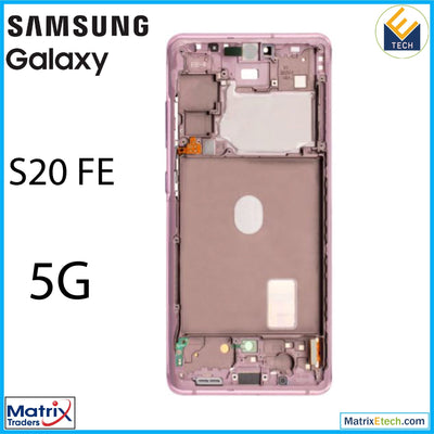 Samsung Galaxy S20 FE 5G OLED Assembly With Frame (Refurbished) - Matrix Traders